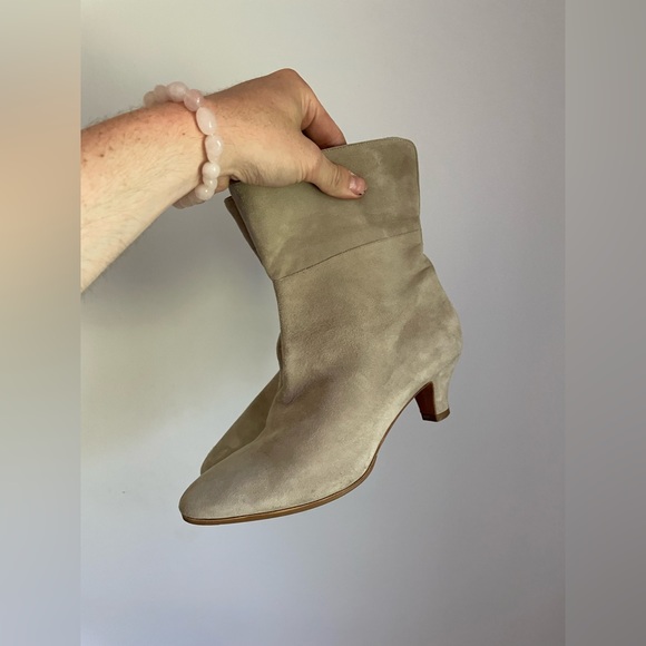 Ralph Lauren Purple Label Fold Over Heeled Boots Womens Size 7.5 - Picture 2 of 7